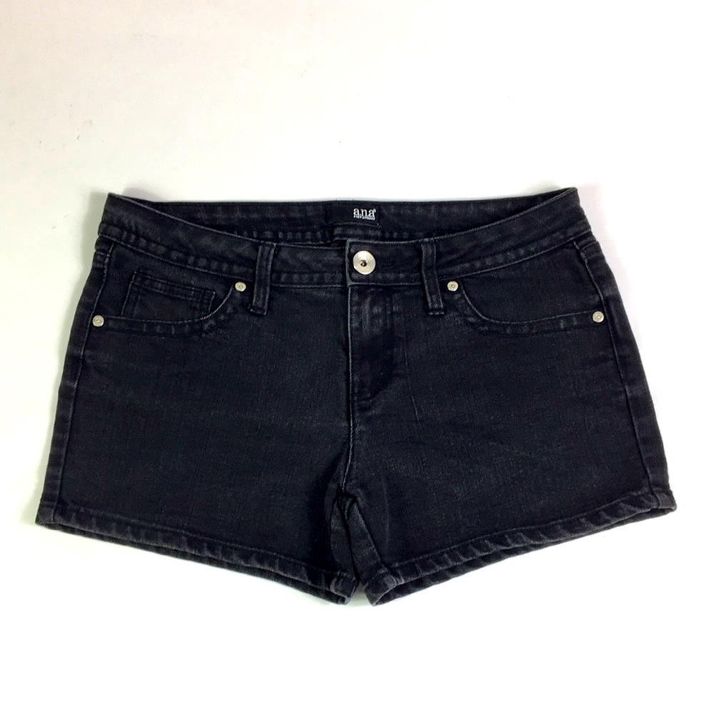 Booty Shorts Black A‎ N A med rise Stretch Size 8